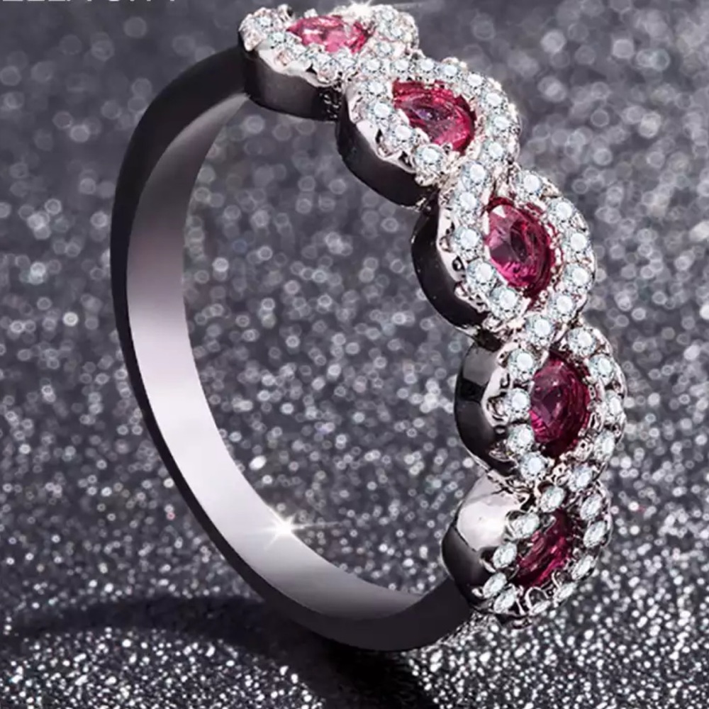 New 925 Silver Beautiful Sapphire Ring - Picture 2 of 6